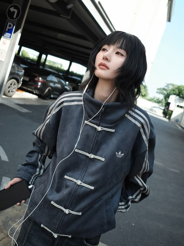 Grey CNY Jacket Y2K Streetwear | Unisex Lightweight Layering by Northly