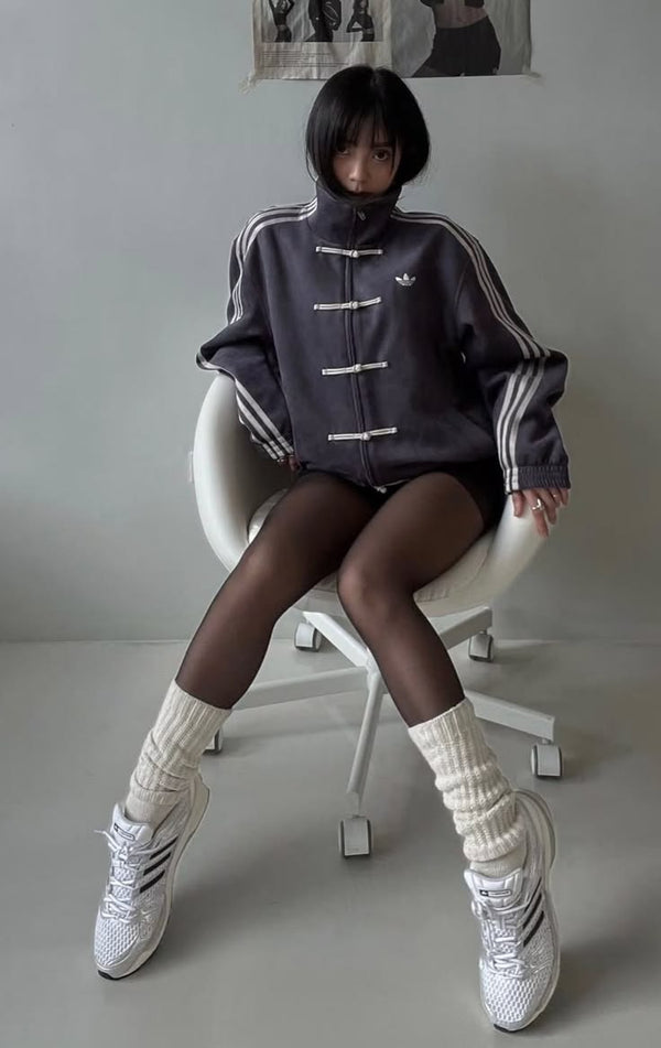 Grey CNY Jacket Y2K Streetwear | Unisex Lightweight Layering by Northly