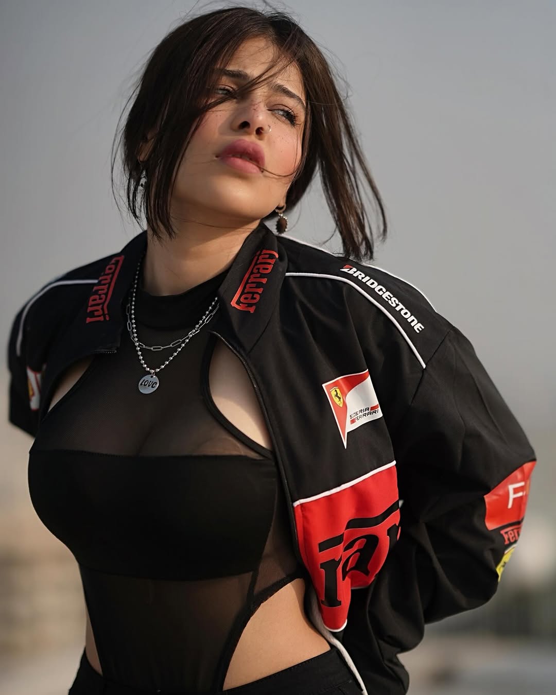 Black Ferrari-Inspired Racing Jacket – Northly Performance Series