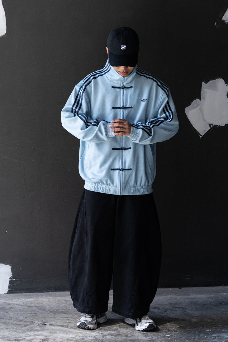 Man wearing Northly Sky Blue CNY Jacket – Chinese New Year 2026 Tang Style Street Jacket India