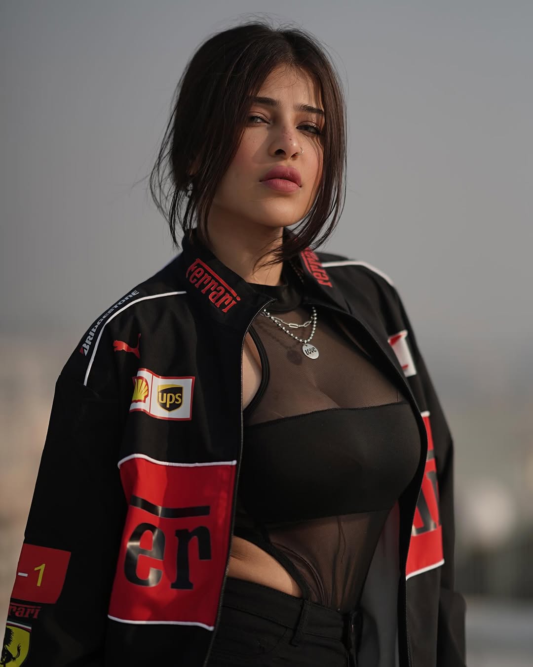 Black Ferrari-Inspired Racing Jacket – Northly Performance Series
