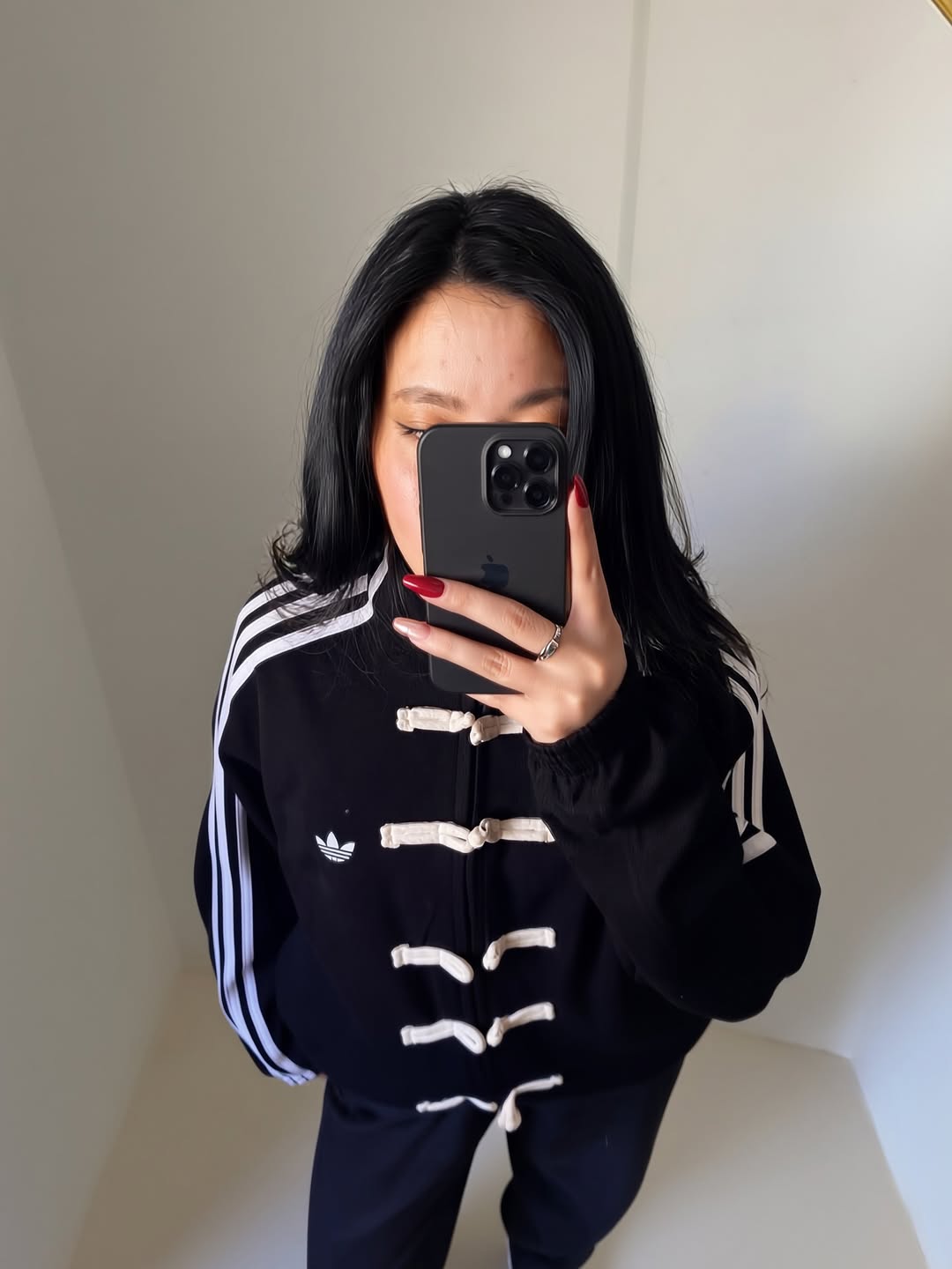 Black CNY Jacket | Traditional Knot Design Chinese New Year Streetwear | Northly
