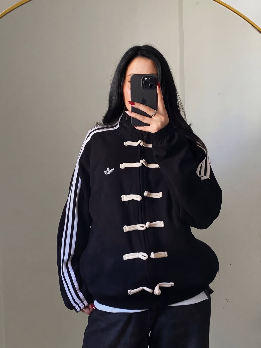 Northly Women's Black CNY Jacket – Boldest Chinese New Year Tang Knot Jacket Women India