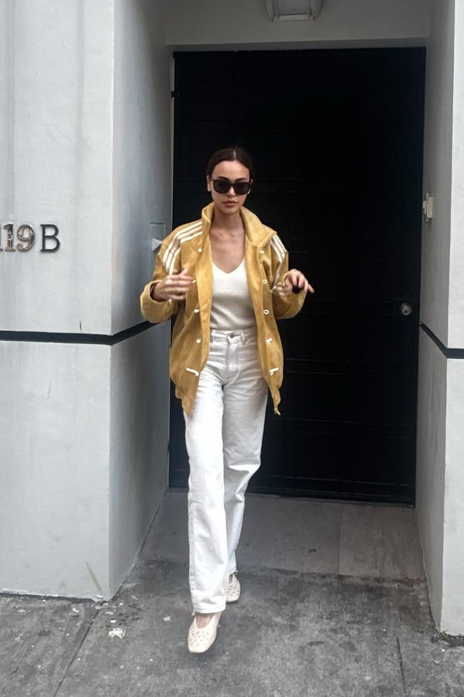 Northly Women's Mustard Yellow CNY Jacket Flat Lay – Chinese New Year Heritage Velvet Jacket