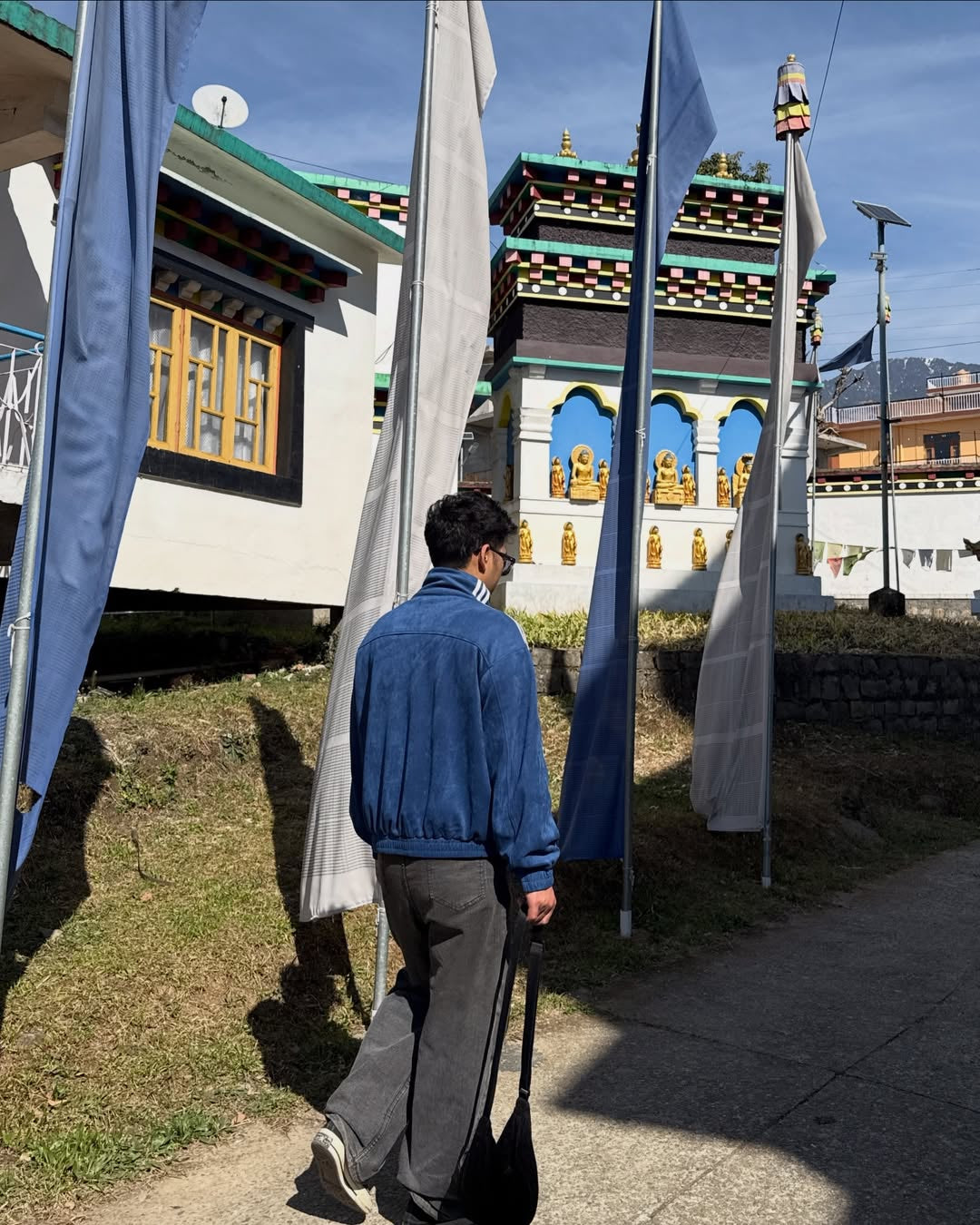 Back view of the Northly men's dark blue cny jacket and casual navy outerwear