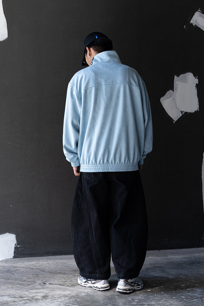 Northly Men's Sky Blue Adidas CNY Inspired Jacket Back View – Chinese New Year 2026 Limited Edition