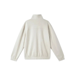White cny jacket sweater on a Back