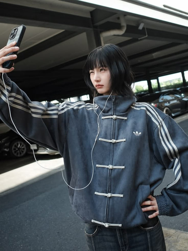 Grey CNY Jacket Y2K Streetwear | Unisex Lightweight Layering by Northly
