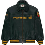 green Porsche leather jacket - streetwear style India