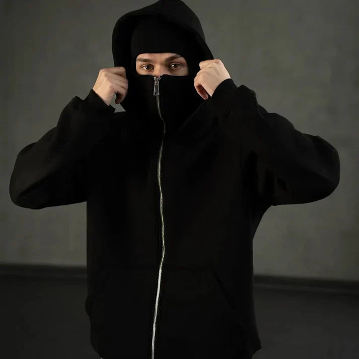 Black Balaclava Hoodie – Stealth Comfort Edition | Northly