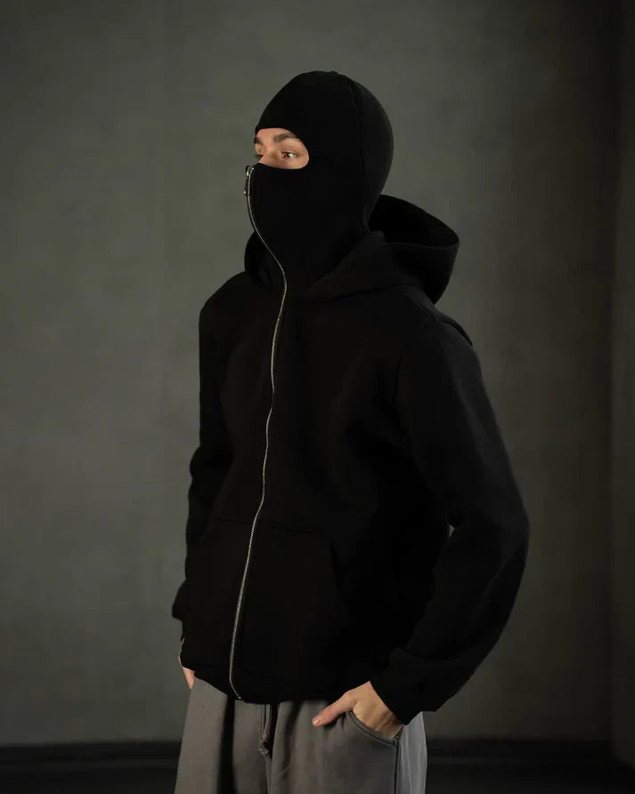 Black Balaclava Hoodie – Stealth Comfort Edition | Northly