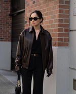 Vintage Brown Leather Jacket | Slim Fit Motorcycle Style Jacket  | Northly